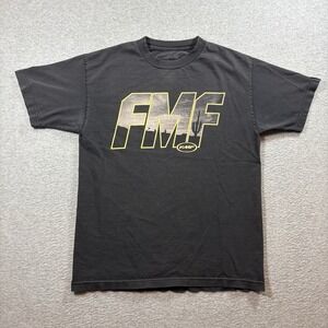 FMF Racing T Shirt Mens M Y2K Black Dirt Bike Motocross So Cal Cactus Graphic